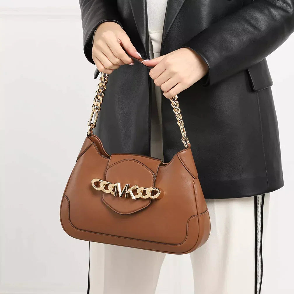 Le sac à épaule Hally Marron - Michael Kors